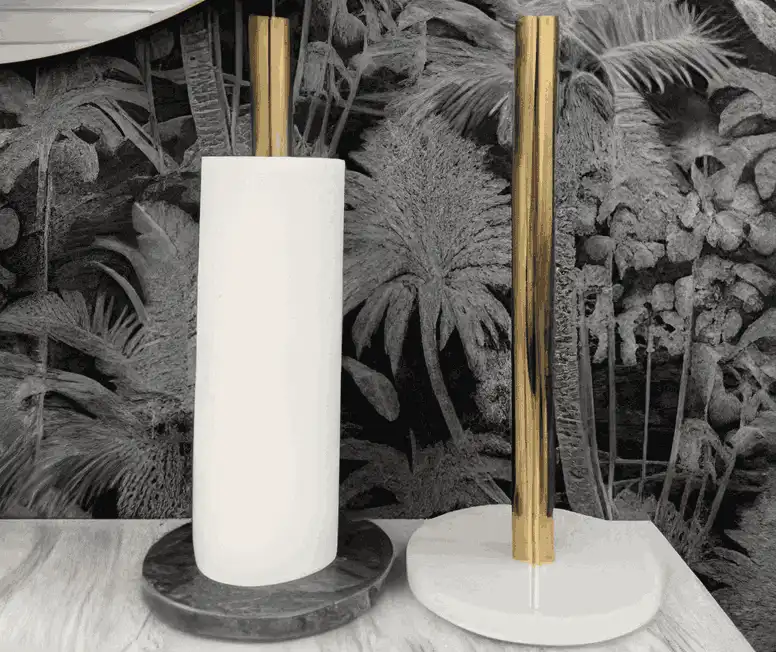 What Are the Environmental Benefits of White Marble Paper Towel Holders?
